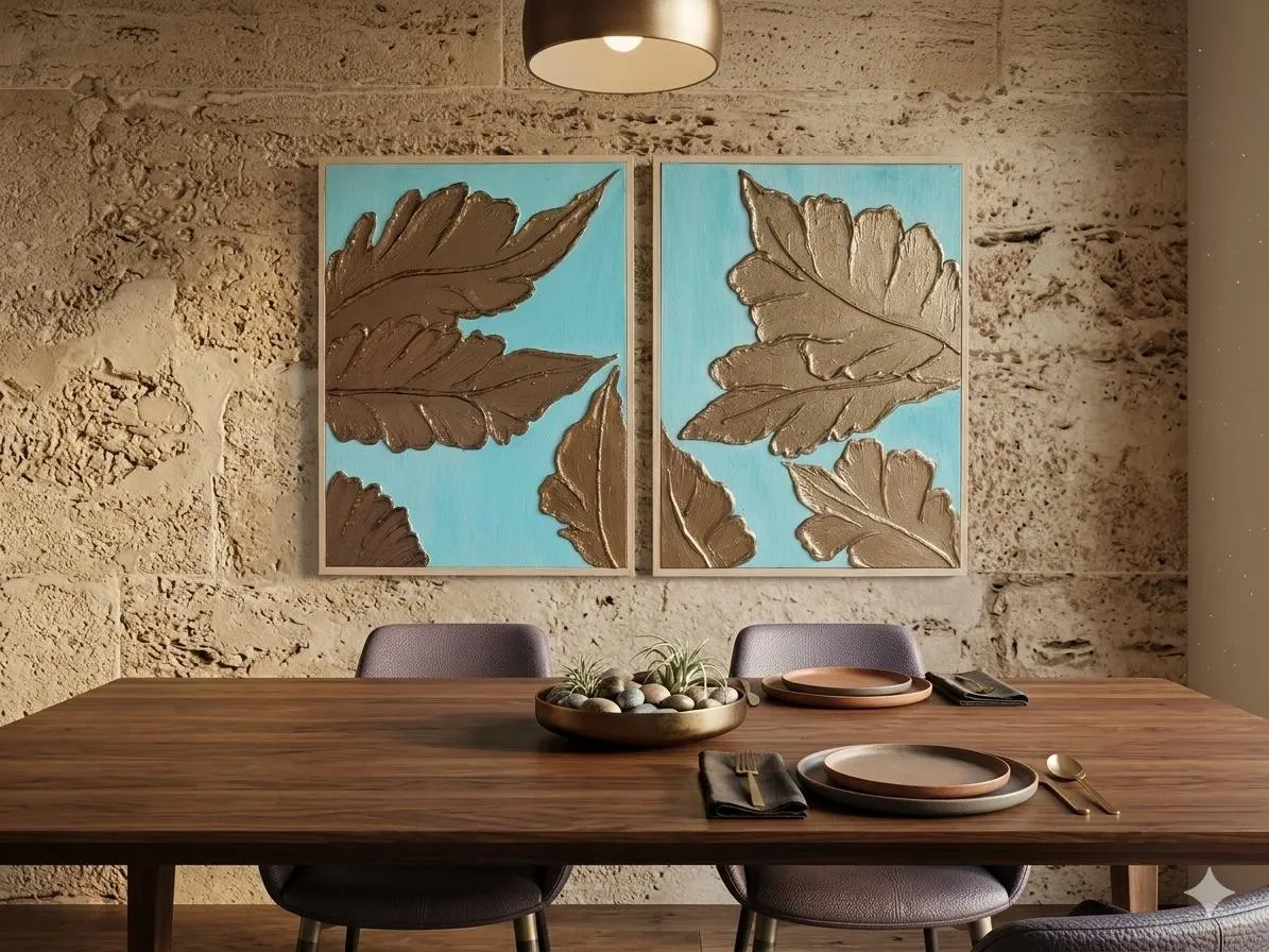 Blue Bronze visualised in an interior