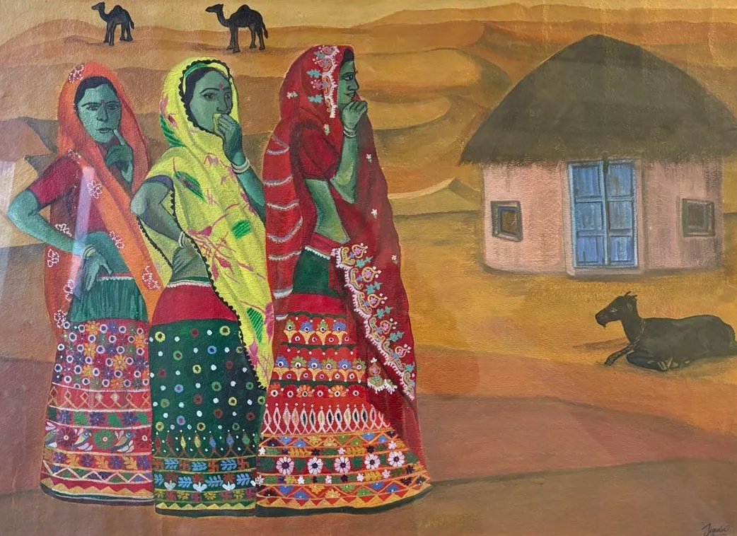 Vataan by Jignasa Dhame, acrylic